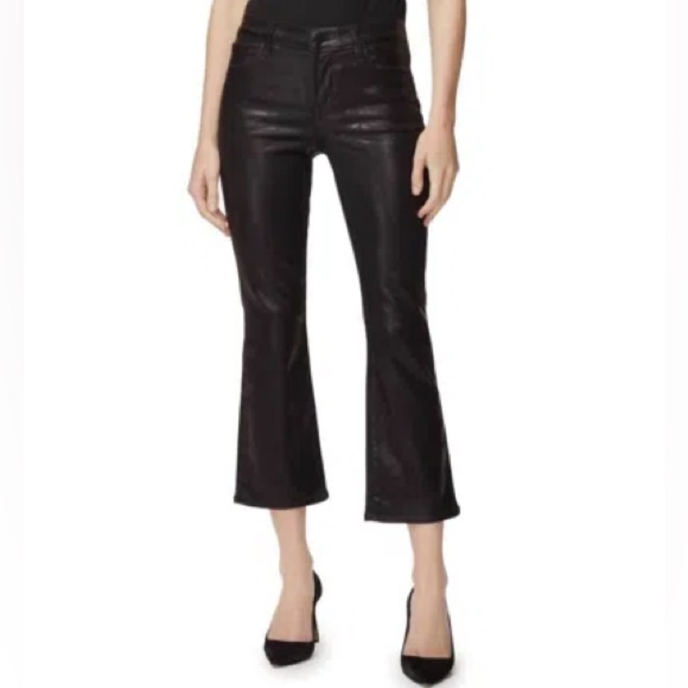 J Brand “Selena” Mid-Rise Cropped Bootcut – Size 29 — Galactic Black